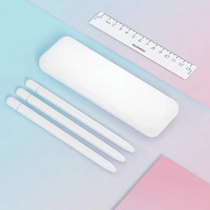 0.5mm Three Pens Color Neutral Pen Pencil Case School Students Outdoor Learning Test Pen Multi-functional Writing Pencil Cases